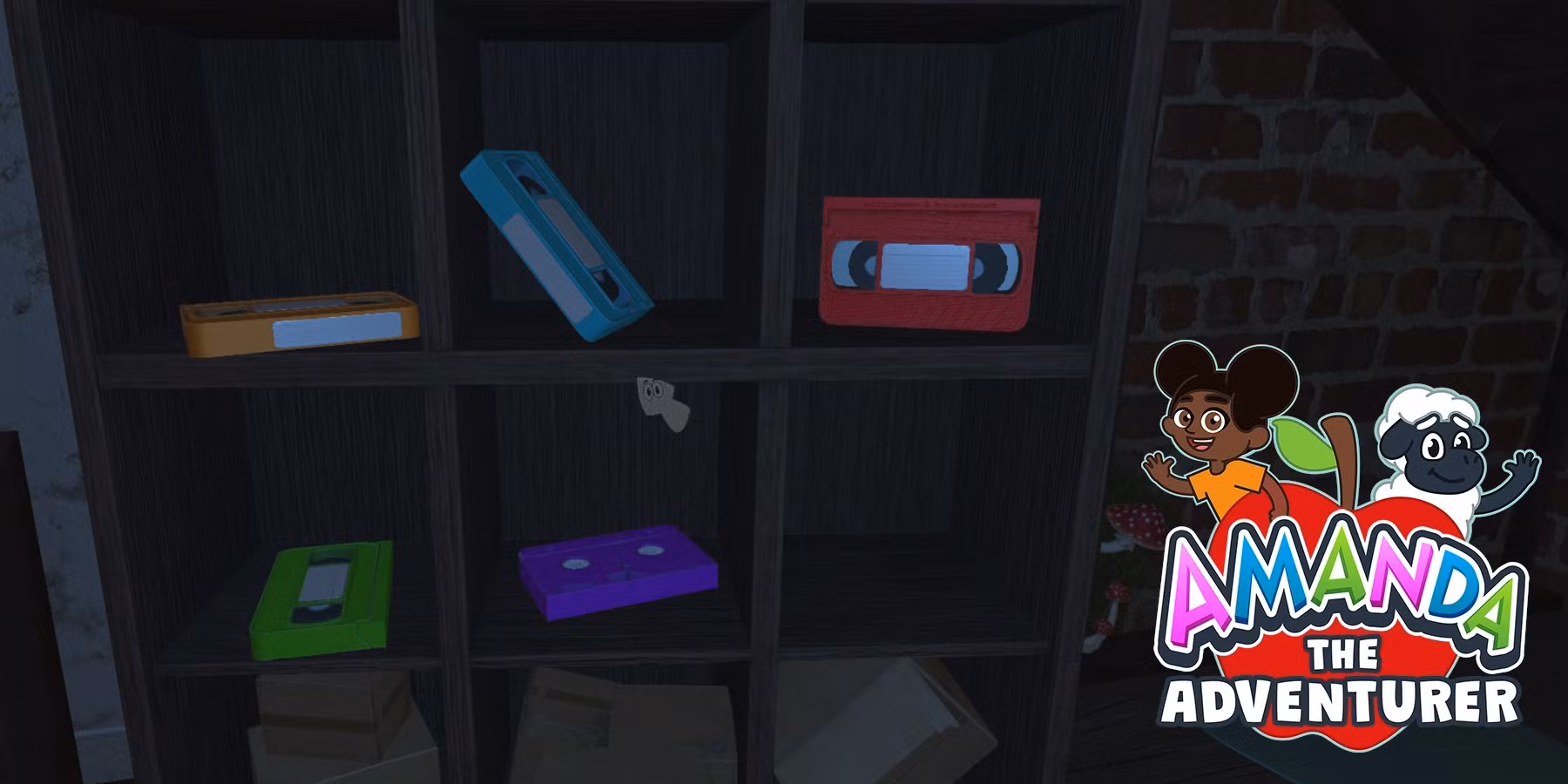 Amanda the Adventurer VHS tape puzzle interaction