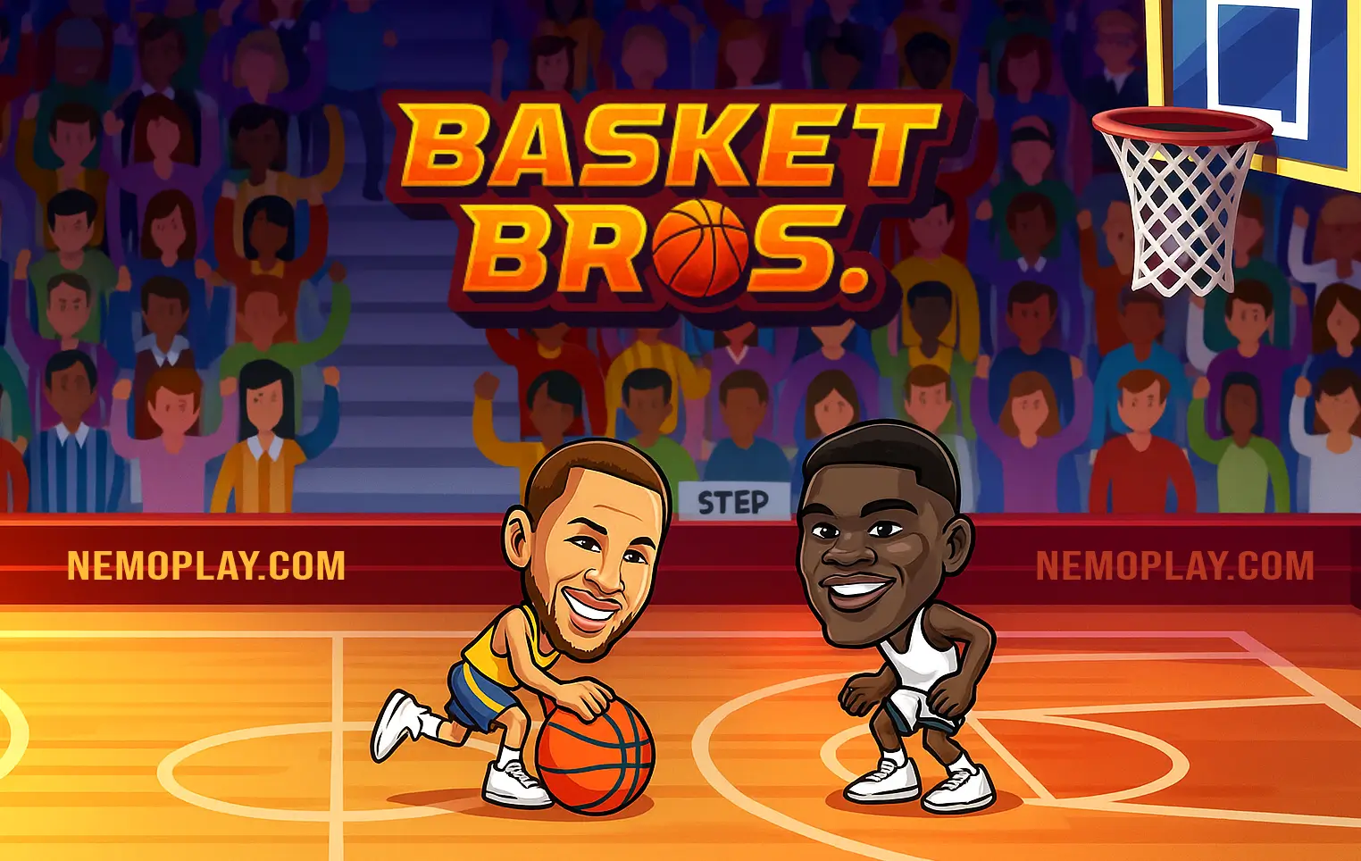 Basket Bros gameplay description