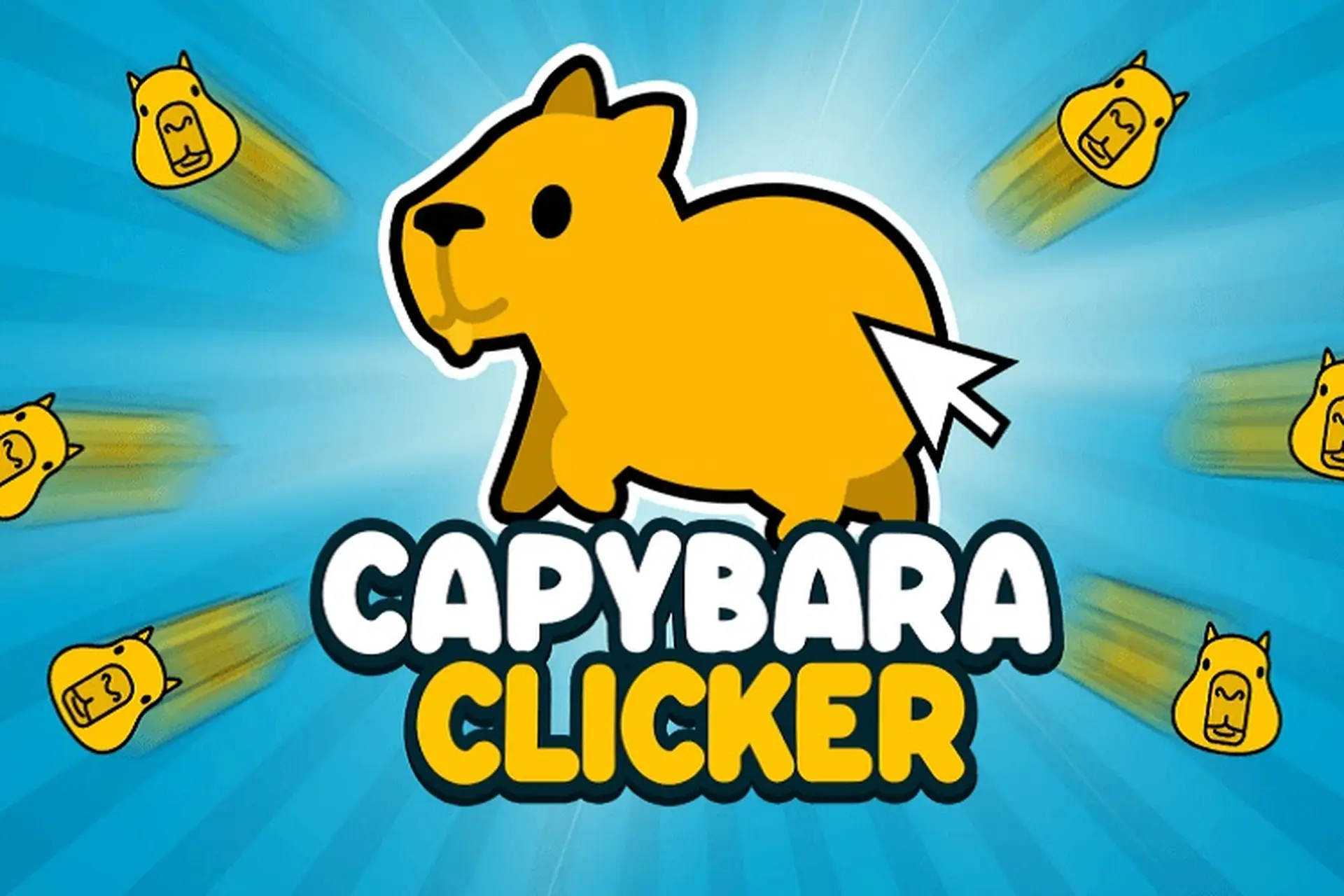 Capybara Clicker gameplay showing idle clicker interface
