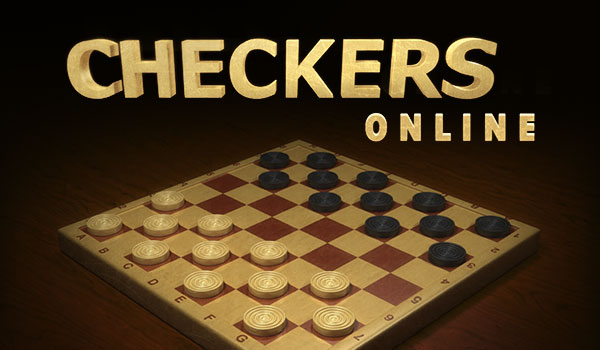 Checkers game in progress with king pieces on the board