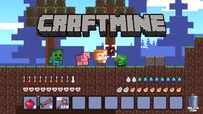 Craft Mine crafting tree and upgraded tools