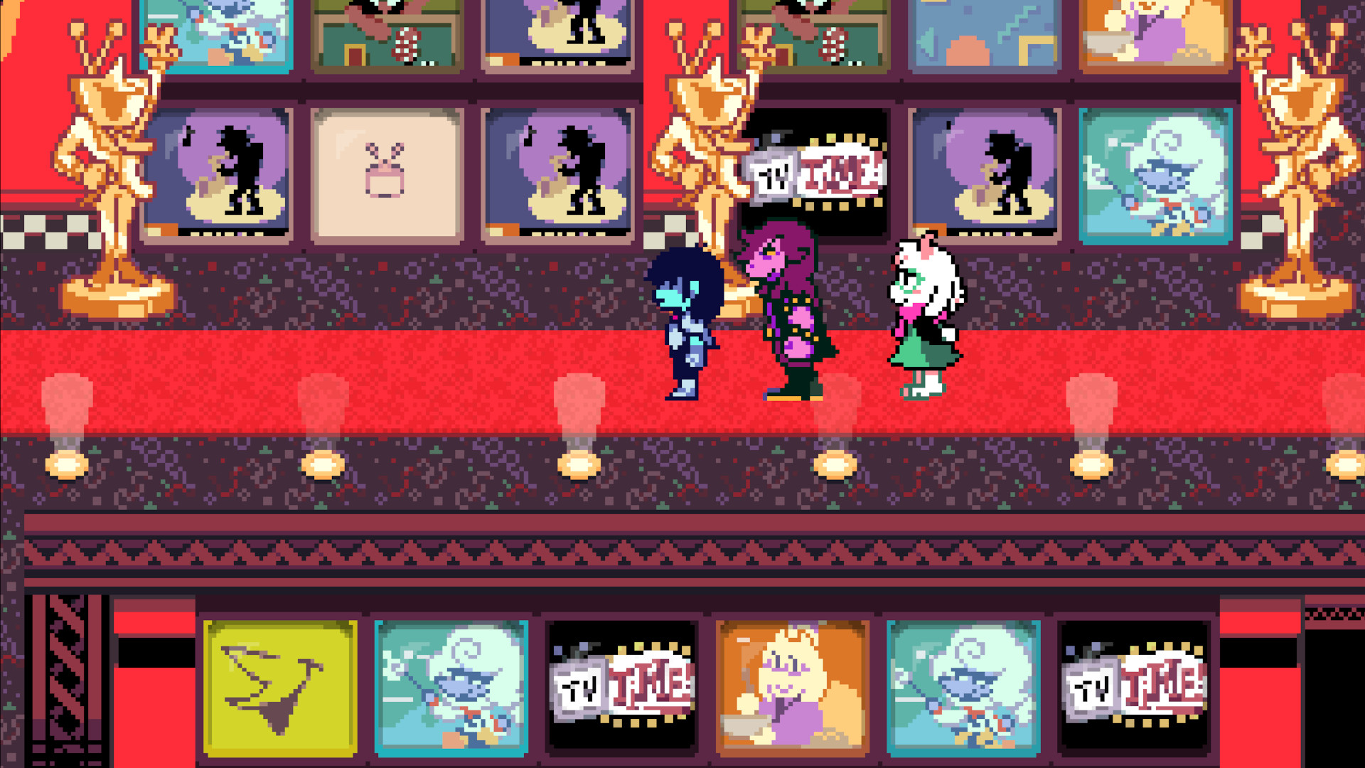 Deltarune Dark World battle scene