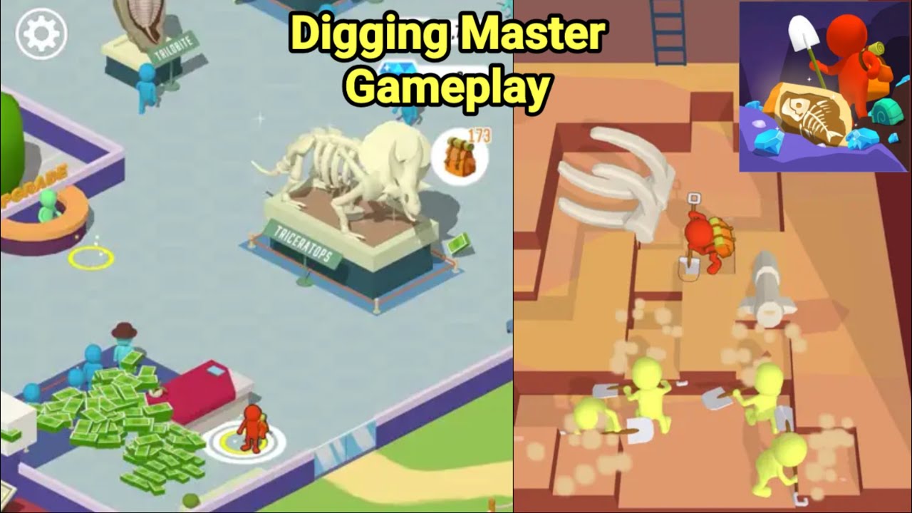 Digging Master mining and upgrade gameplay