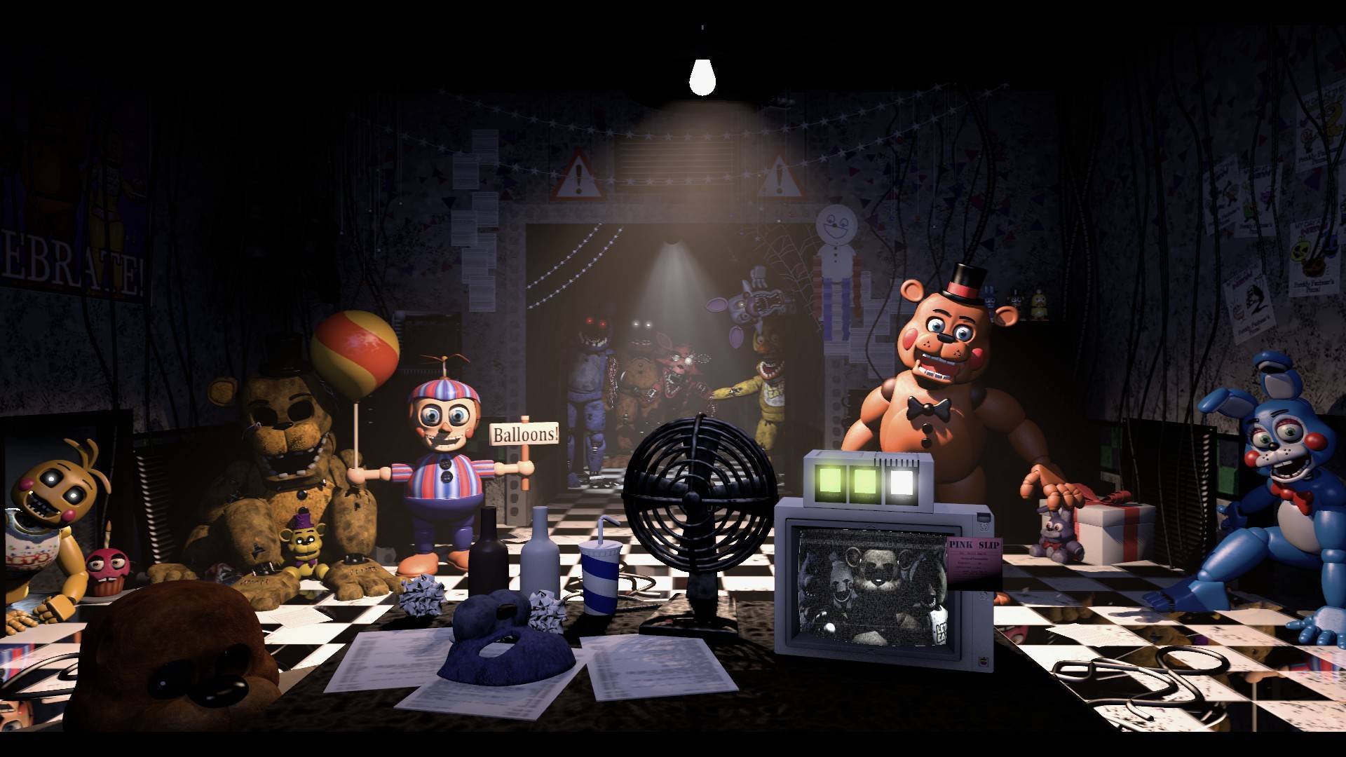FNAF 2 - Toy animatronics and the security office