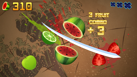 Fruit Ninja - combo swipe for high score