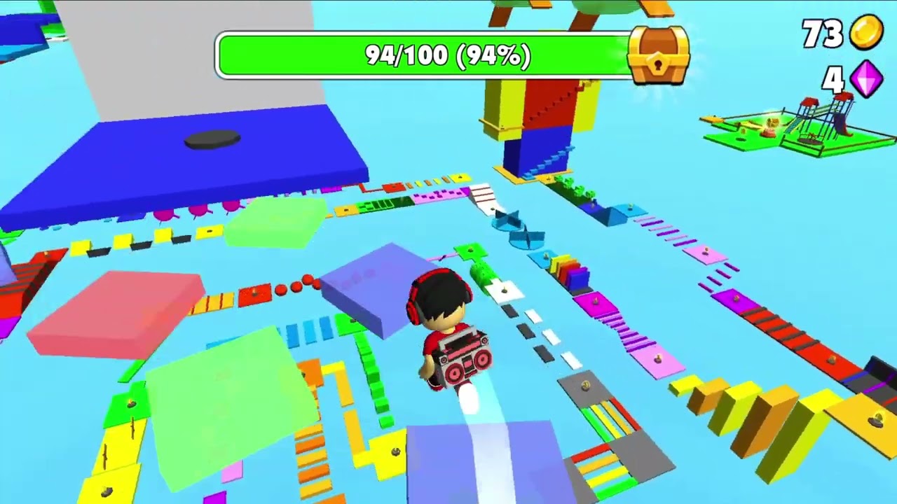 Fun Obby - visual reading and jump timing ahead