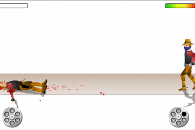 Gun Blood duel stages with cover and multiple enemies