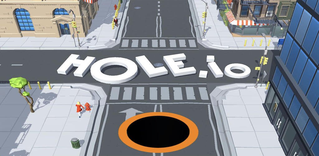 Hole.io city consumption size progression multiplayer