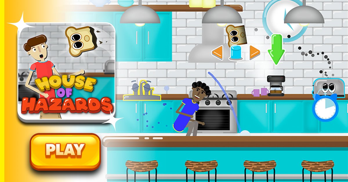 House of Hazards multiplayer round New Eich Games design