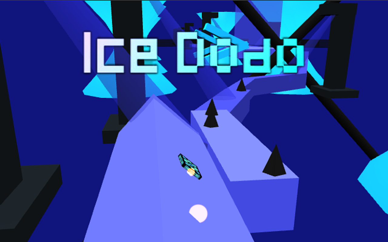 Ice Dodo gameplay - bird sliding on icy course