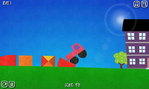 Jelly Truck - vehicle squeezing through tight passage