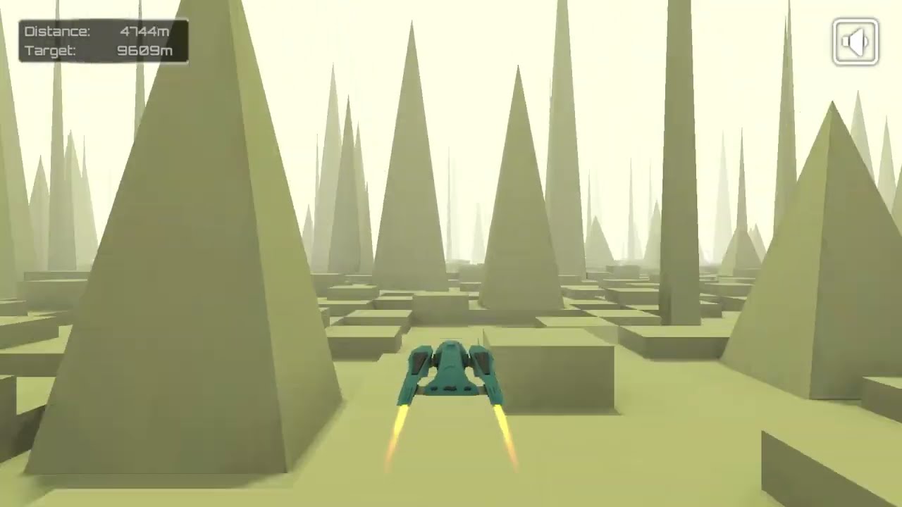 Jet Rush - obstacle patterns blurring at top speed