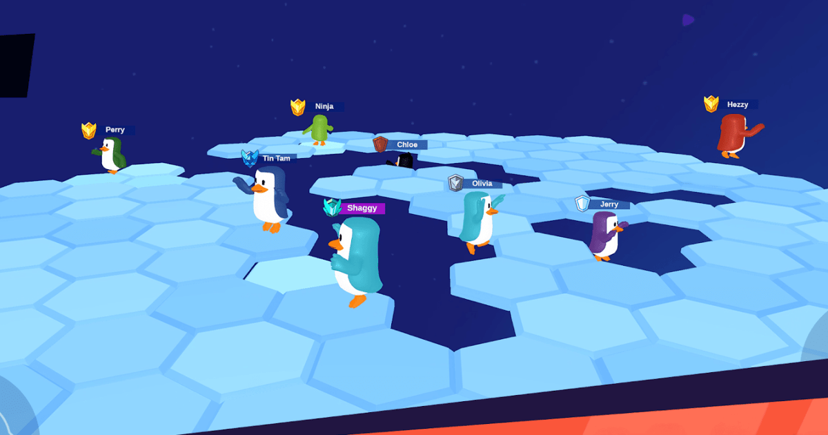 JustFall.LOL - crowd of players bunching at narrow barrier