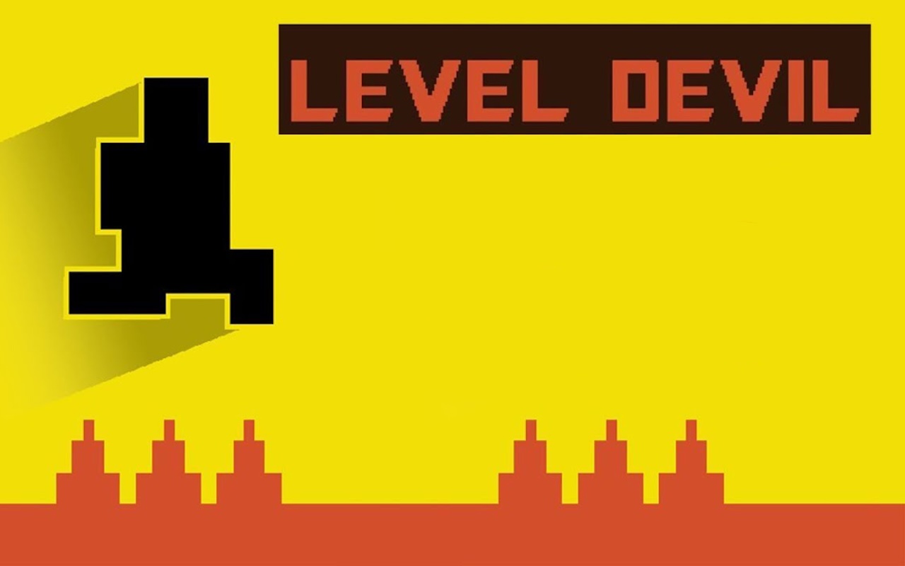 Level Devil - deceptive safe-looking floor hiding spike traps