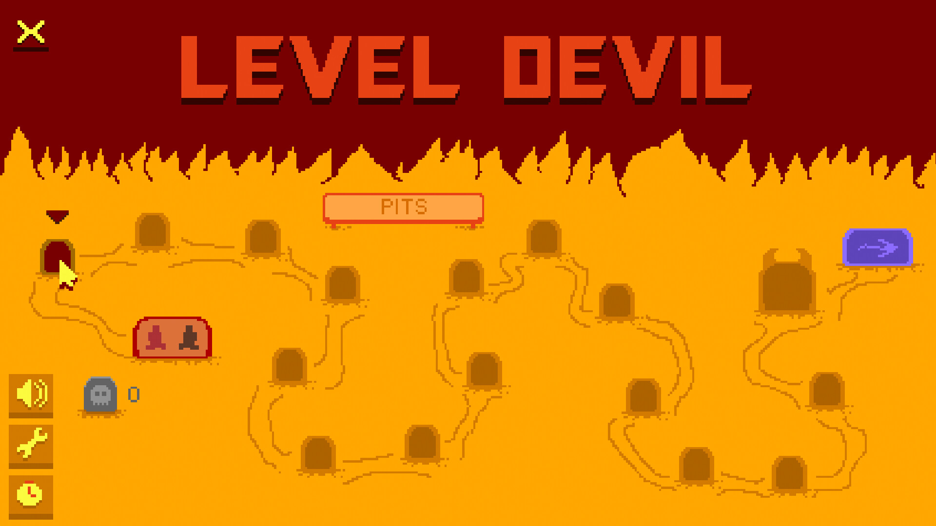 Level Devil - consistent trap patterns that teach through failure