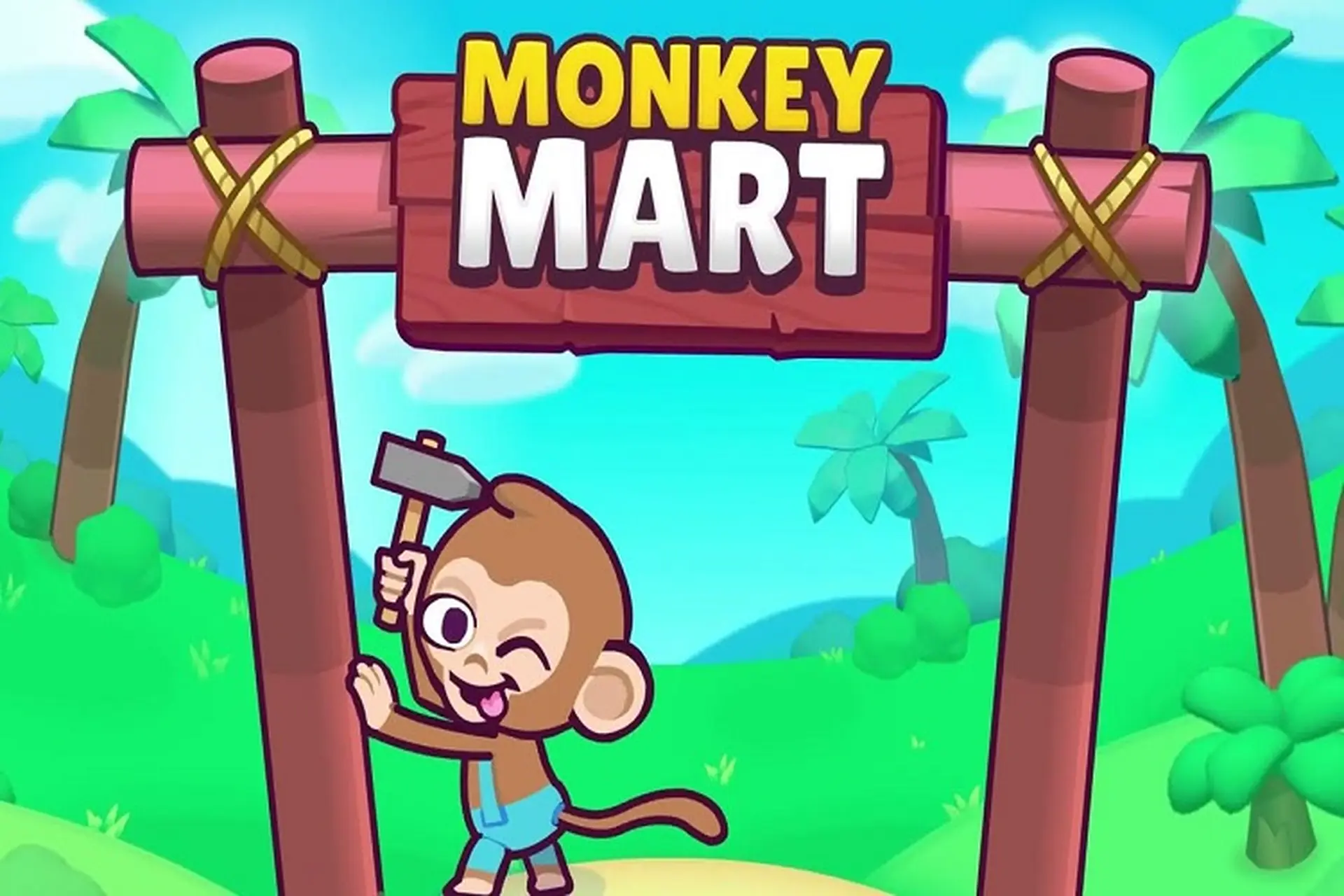 Monkey Mart - monkey stocking shelves and serving customers