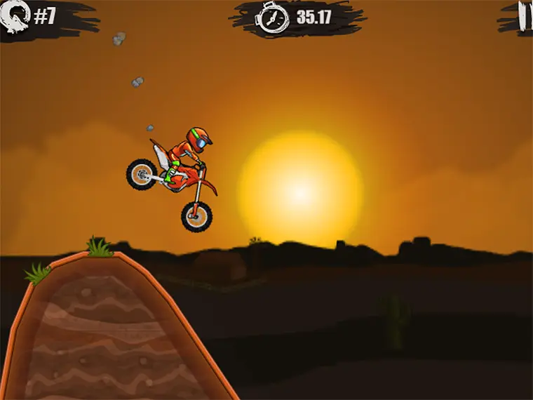 Moto X3M - backflip bonus timing on ramp for star rating