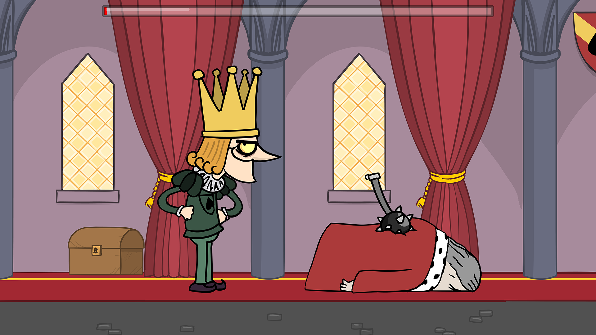 Murder - Nitrome pixel art crow vignette with dark humor