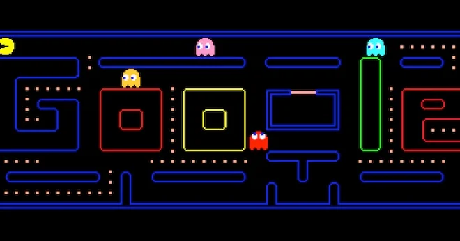 Pacman power pellet ghost chase sequence